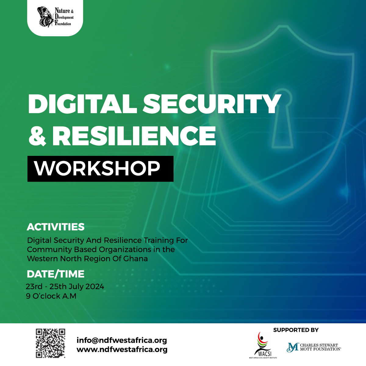 Read more about the article NDF set to train 4 Community-Based Organizations on Digital Security and resilience in Ghana